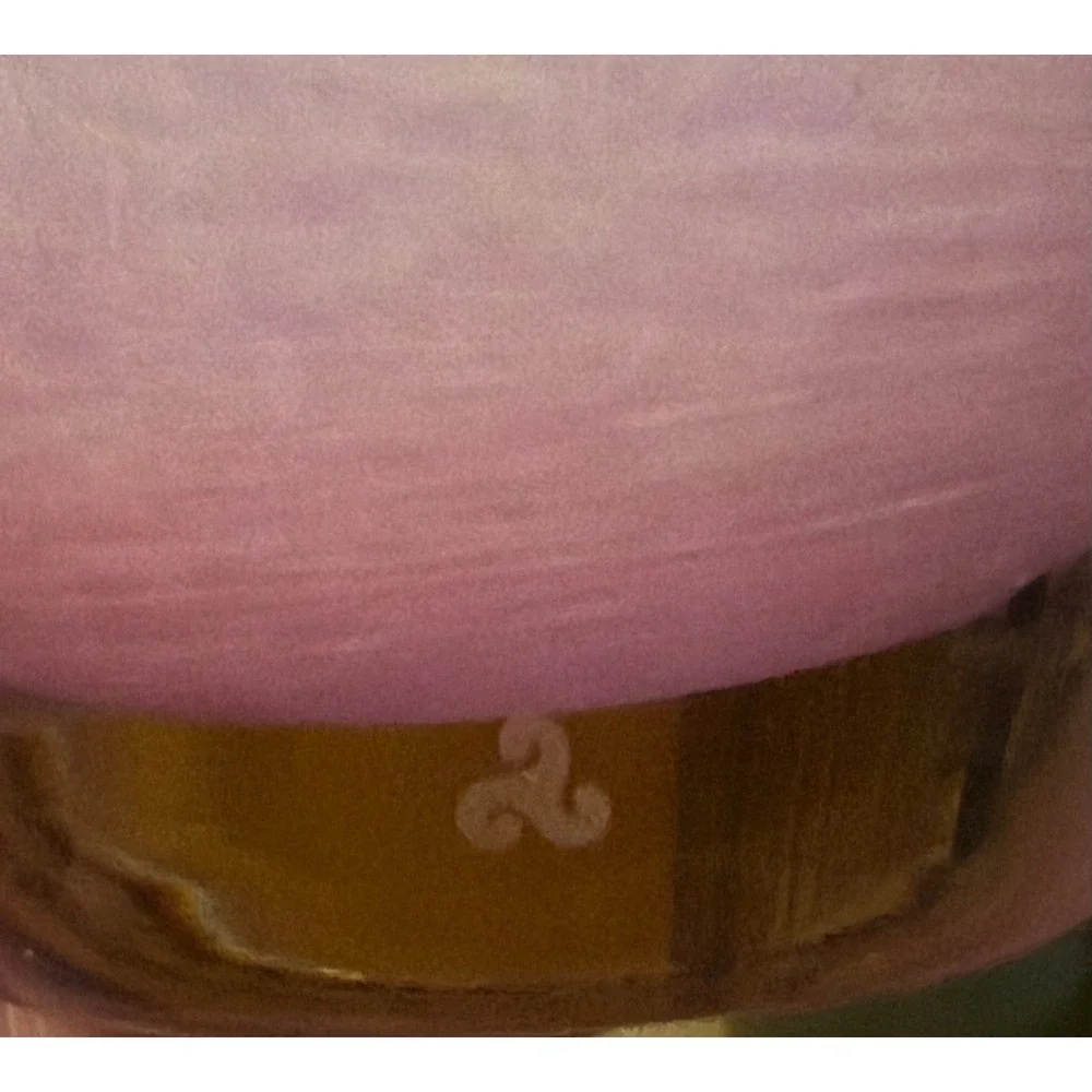 glassybaby Fabulous Pink HandBlown Glass Votive Candle Holder Retired Triskelion